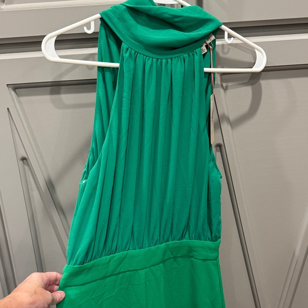 Entro Green Sleeveless Jumpsuit - Picture 2 of 6